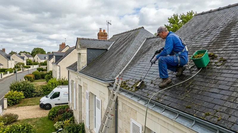 Nettoyage & Démoussage de Toiture Angers